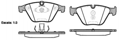 Тормозные колодки ROADHOUSE 285720 BMW 5 Series, 6 Series, 7 Series 34116775314, 34116850885