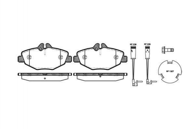 Тормозные колодки ROADHOUSE 299002 Mercedes E-Class 0034206520, 0034209920, 0044207920