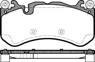 Тормозные колодки ROADHOUSE 21300.00 Mercedes CLS-Class, G-Class, GLE-Class, E-Class, S-Class, GL-Class, C-Class, GLS-Class, M-Class 0044207620, 0044209520, 0054206620