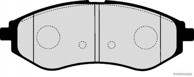 Колодки гальмові JAKOPARTS J3600911 Chevrolet Aveo PS4510007, PS4510006, P96534653