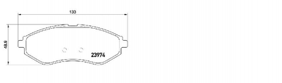 Гальмівні колодки APPLUS 71246BAAP Chevrolet Aveo 96534653, 93723736, PW892497