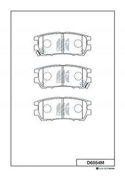 Колодки гальмові KASHIYAMA D6054M Mitsubishi Pajero 9H0M012, AY060MT003, MB858463