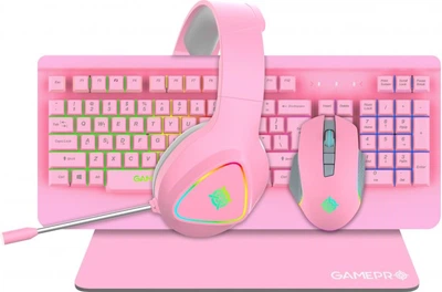 Комплект дротовий GamePro Pink 4 в 1 USB (GS1863)