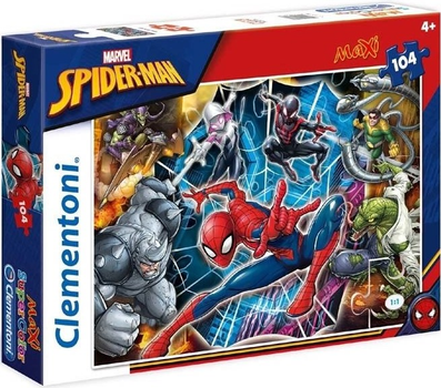 Puzzle Clementoni Spider-Man XXL 104 elementy (8005125237166)
