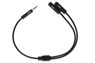 Розгалуджувач для навушників 2E jack 3.5mmx2 Чорний (2E-W9697)