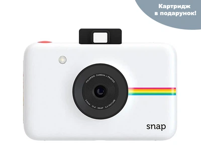Камера моментальной печати Polaroid Snap White + Набор бумаги в Подарок!