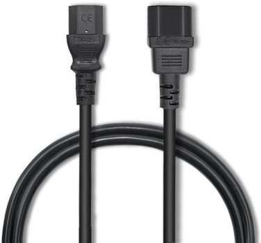 Kabel zasilający do UPS Qoltec IEC C13-C14 3m Black (5901878538983)