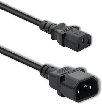 Kabel zasilający do UPS Qoltec IEC C13-C14 5m Black (5901878538990)