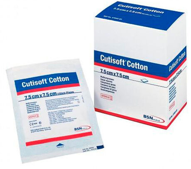 Plastry Bsn Medical Cutisoft Sterile Gauze Pads 7.5 x 7.5 cm 12 szt (4042809592672)