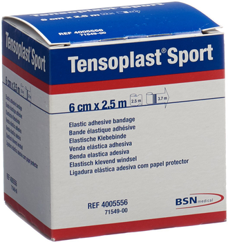 Bandaż elastyczny Bsn Medical Tensoplast Sport Adhesive Elastic Bandage 6 cm x 2.5 m (4042809002386)