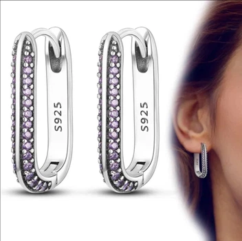 Сережки срібло. маленькими цирконами стиль Pandora 1190 -COPY-