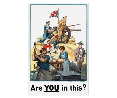 Постер CP Are you in this? 1915, Вінтаж 55х84 см (297)