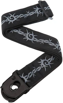 Ремень гитарный D'Addario PLANET LOCK GUITAR STRAP (BARBED WIRE)