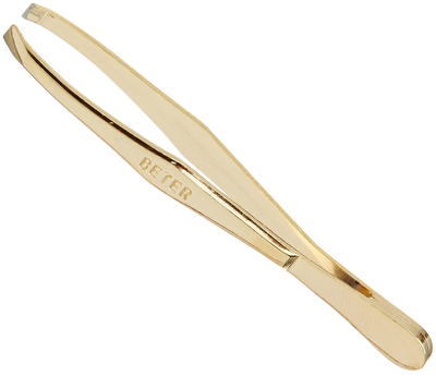 Пінцет для брів Beter Straight Golden Hair Removal Tweezers (8470002427846)