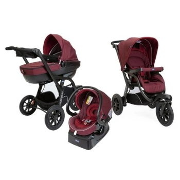 Коляска Chicco 3 в 1 Trio Activ3 вишньова (79270.82)