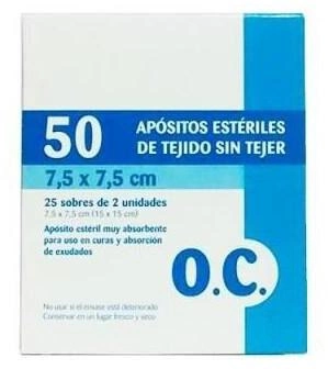 Пластир O.C. Compresa Estéril Tejido Sin Tejer 7 7.5 x 7.5 см (8470001687203)
