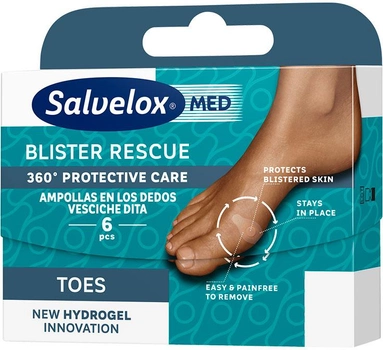 Пластырь Salvelox 360 Protective Care Toes 6.1 x 2.1 см 6 шт (7310610020484)