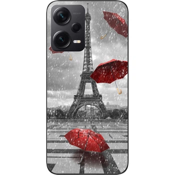 Бампер силиконовый чехол SMTT для Xiaomi Redmi Note 12 Pro Plus 5G с картинкой Париж
