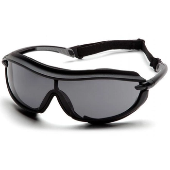 Защитные очки Pyramex XS3-PLUS с уплотнителем и Anti-Fog покрытием черные