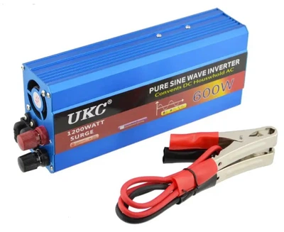 Перетворювач напруги UKC AC/DC, 12-220v, 600w автомобільний інвертор з правильною синусоїдою (0-1-00137)