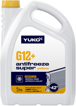 Антифриз Yuko -40°C Super G12+ 5 л Жовтий (4823110403754)