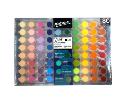 Акрилові фарби Mont Marte Vivid Colors набір 80 штук