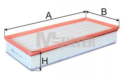 Воздушный фильтр M-FILTER K7072 Porsche Cayenne; Audi Q7; Volkswagen Touareg 95811013010, 95511013110, 7L0129620A