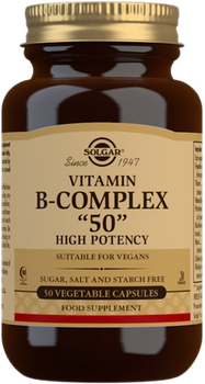 Suplement diety Solgar B Complex 50 50 kapsułek (33984003828)