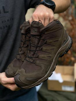 Берці тактичні Salomon XA Forces Mid GTX, колір коричневі, 45 1/3, 29 см