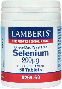 Suplement diety Lamberts Selenium 200mcg Minerals 60 tabletek (5055148402891)