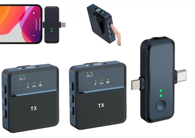 Двойной микрофон Lightning/Type-C для iPhone, Samsung, Huawei, Xiaomi, OnePlus, LeEco, Oppo
