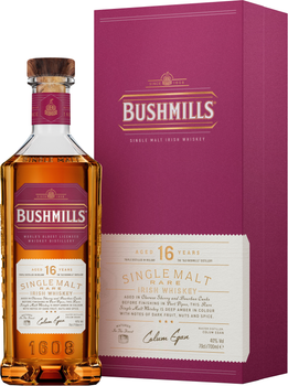 Віскі Bushmills Single Malt 16 років витримки 0.7 л 40% (5055966825025)