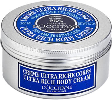 Krem do ciała L'Occitane Shea Butter Ultra Rich Body Cream 6.9oz (3253581735343)