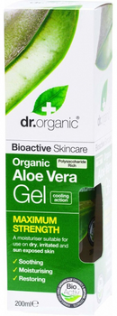 Żel do ciała Dr. Organic Aloe Vera Gel Maximum Strength 200 ml (5060176671355)