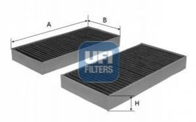 Фільтр салону UFI 5421500 Mercedes M-Class, GL-Class 1648300218, A164830021864, A1648300218