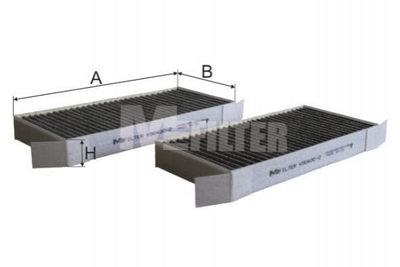 Фильтр салона M-FILTER K9043C2 Renault Laguna 272772951R, 272778773R, 272770001R