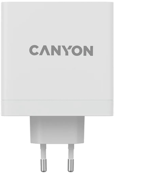 Зарядний пристрій Canyon H-140-01 GaN PD 140W QC 3.0 30W White (CND-CHA140W01)