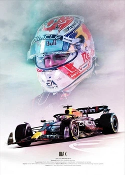 Металевий постер "Formula- Max", 25см*18см , p-111