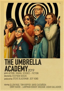 Металевий постер "The umbrella academy", 25см*18см , p-144