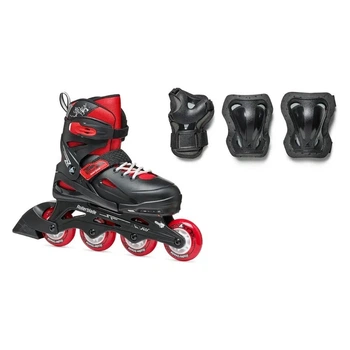 Ролики Rollerblade Fury Combo black-red (33-38)