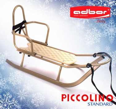 Санки Adbor Piccolino Standard без ручки Золоті