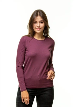 Лонгслів жіночий Наталюкс 2XL сливовий (4123582813361)