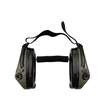 Активні стрілецькі навушники Sordin Supreme Pro-X. Ударостійкий пластик, сталь Олива