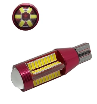 Светодиодная лампа T15 W16W W2.1x9.5d, W16W, 921 78 SMD 4014 12V 980Lm c обманкой Белый свет (15200)