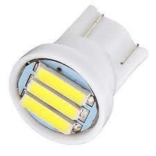 Светодиодная лампа AllLight T10 3 диода 7014 W2,1x9,5d 12V (пласTиковый цоколь)