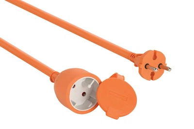 Удлинитель садовый Electraline 1 розетка кабель 2х0,75мм2 10м оранжевый (1600)