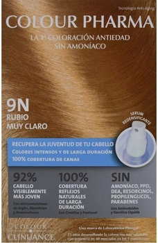 Farba kremowa z utleniaczem do włosów Colour Pharma 9N Rubio Muy Claro 180 ml (8429449027201)