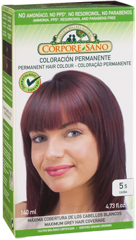 Farba kremowa bez utleniacza do włosów Corpore Sano Permanent Hair Color 5.5 Mahogany 140 ml (8414002085903)