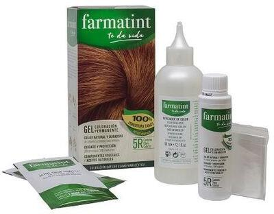 Farba kremowa bez utleniacza do włosów Farmatint Gel Coloración Permanente 5r-castaño Claro Cobrizo 135 ml (8470001790101)