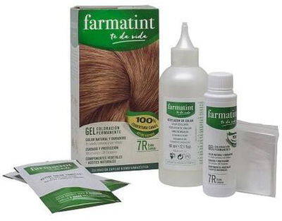 Farba kremowa bez utleniacza do włosów Farmatint Gel Coloración Permanente 7r-rubio Cobrizo 155 ml (8470001790026)
